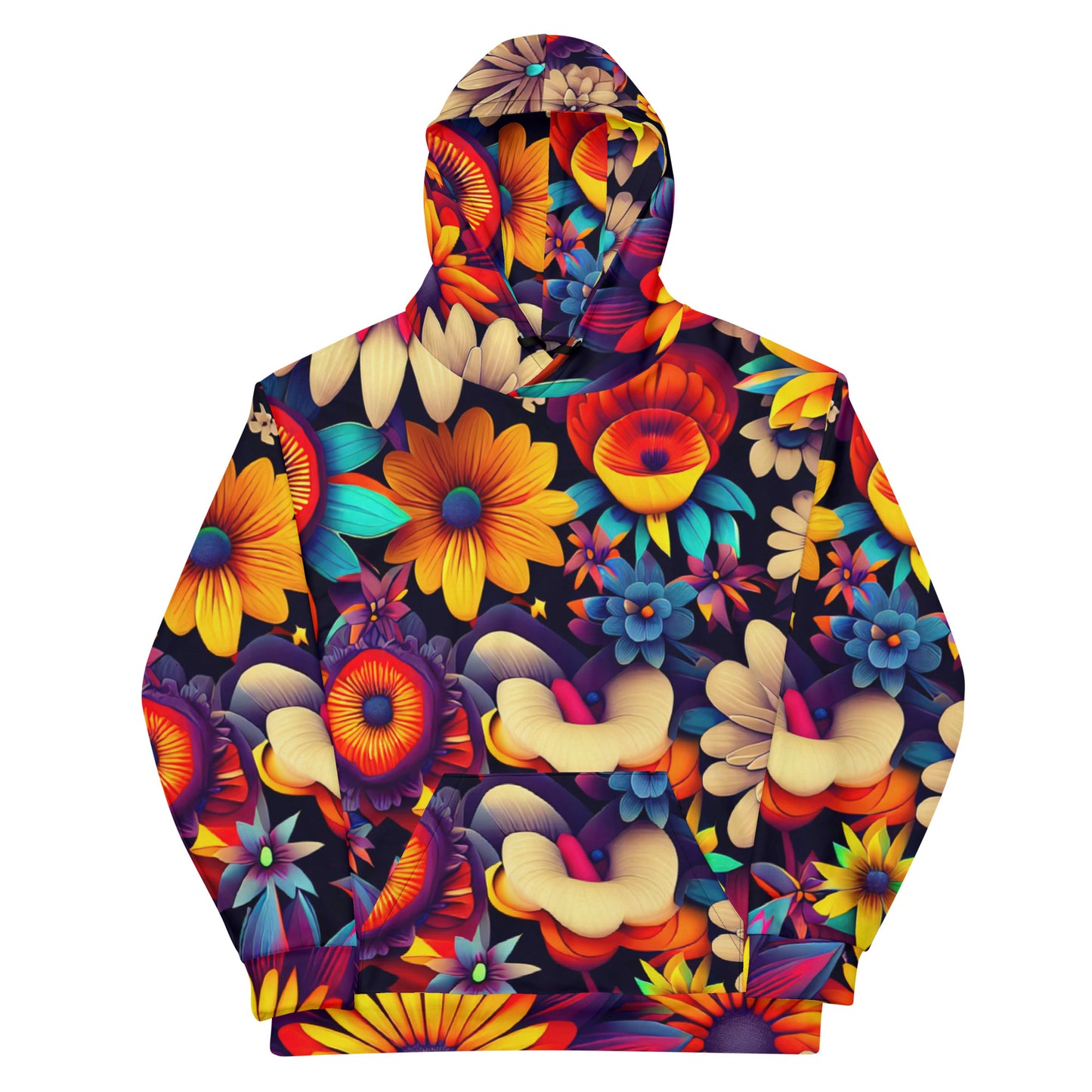 DMV 0080 Floral Unisex Hoodie