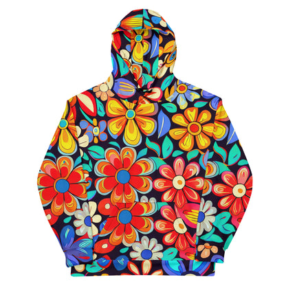 DMV 0257 Floral Unisex Hoodie