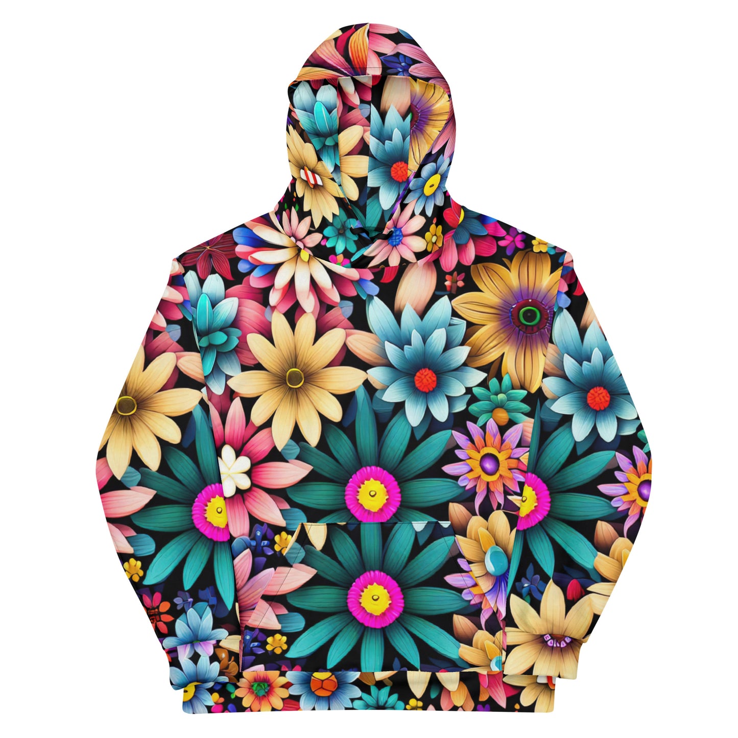 DMV 0265 Floral Unisex Hoodie