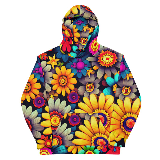 DMV 0158 Floral Unisex Hoodie