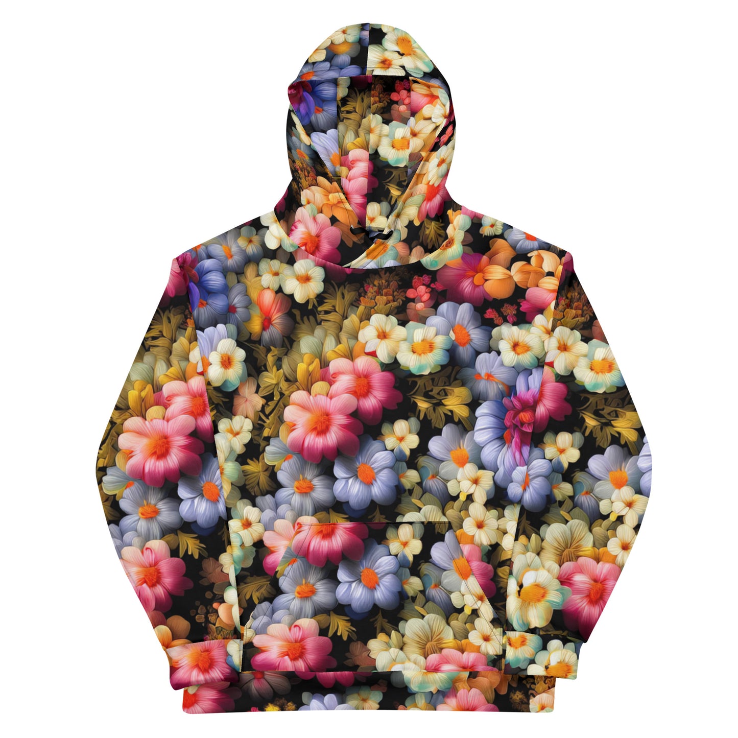 DMV 1522 Floral Unisex Hoodie