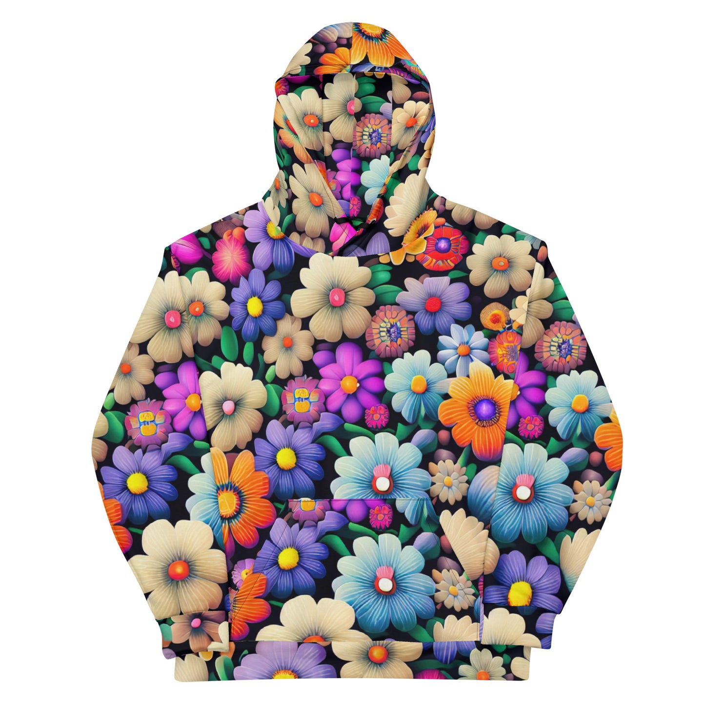 DMV 0783 Floral Unisex Hoodie