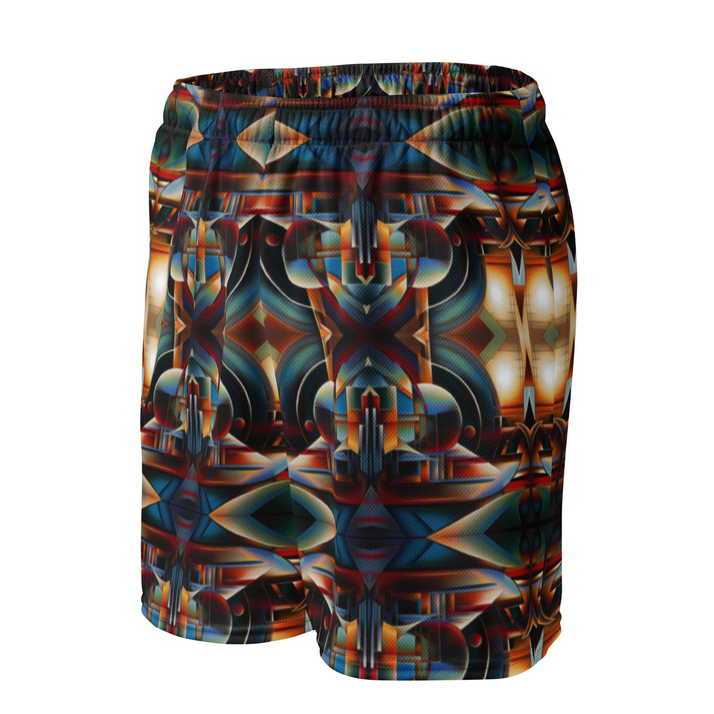 DMV 0127 Conceptual Artsy Unisex mesh shorts