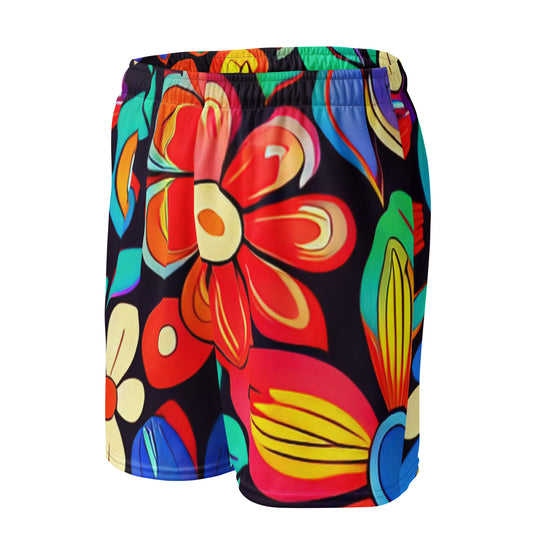 DMV 0257 Floral Unisex mesh shorts