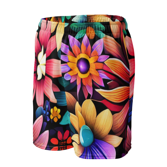 DMV 0265 Floral Unisex mesh shorts