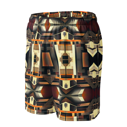 DMV 0247 Geo Boho Unisex mesh shorts
