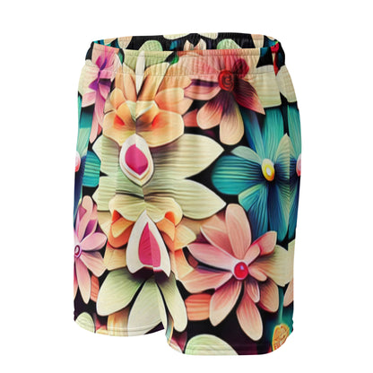 DMV 0307 Floral Unisex mesh shorts