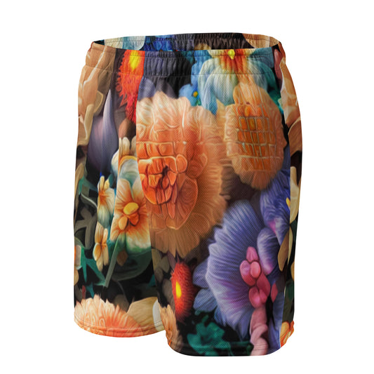 DMV 0302 Floral Unisex mesh shorts