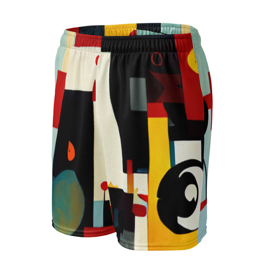 DMV 0152 Retro Art Unisex mesh shorts