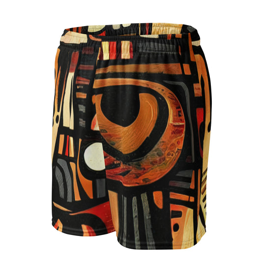 DMV 0505 Retro Art Unisex mesh shorts