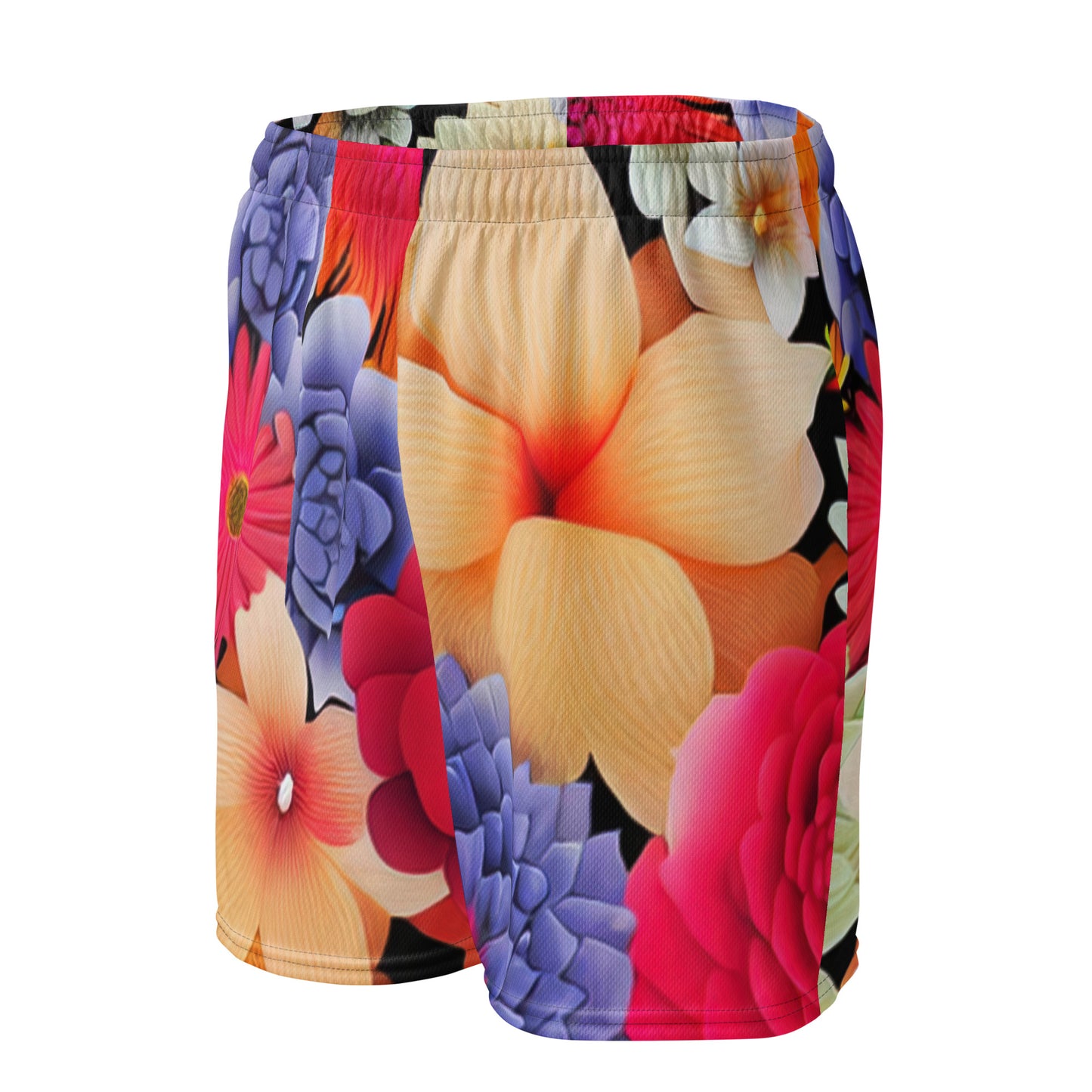 DMV 0999 Floral Unisex mesh shorts