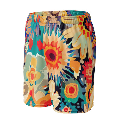 DMV 0386 Floral Unisex mesh shorts