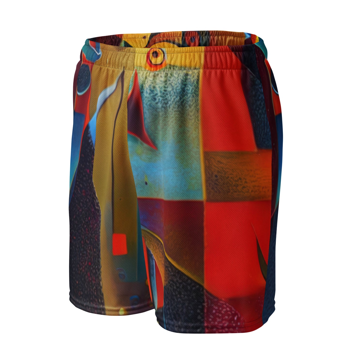 DMV 0350 Retro Art Unisex mesh shorts