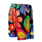 DMV 0257 Floral Unisex mesh shorts