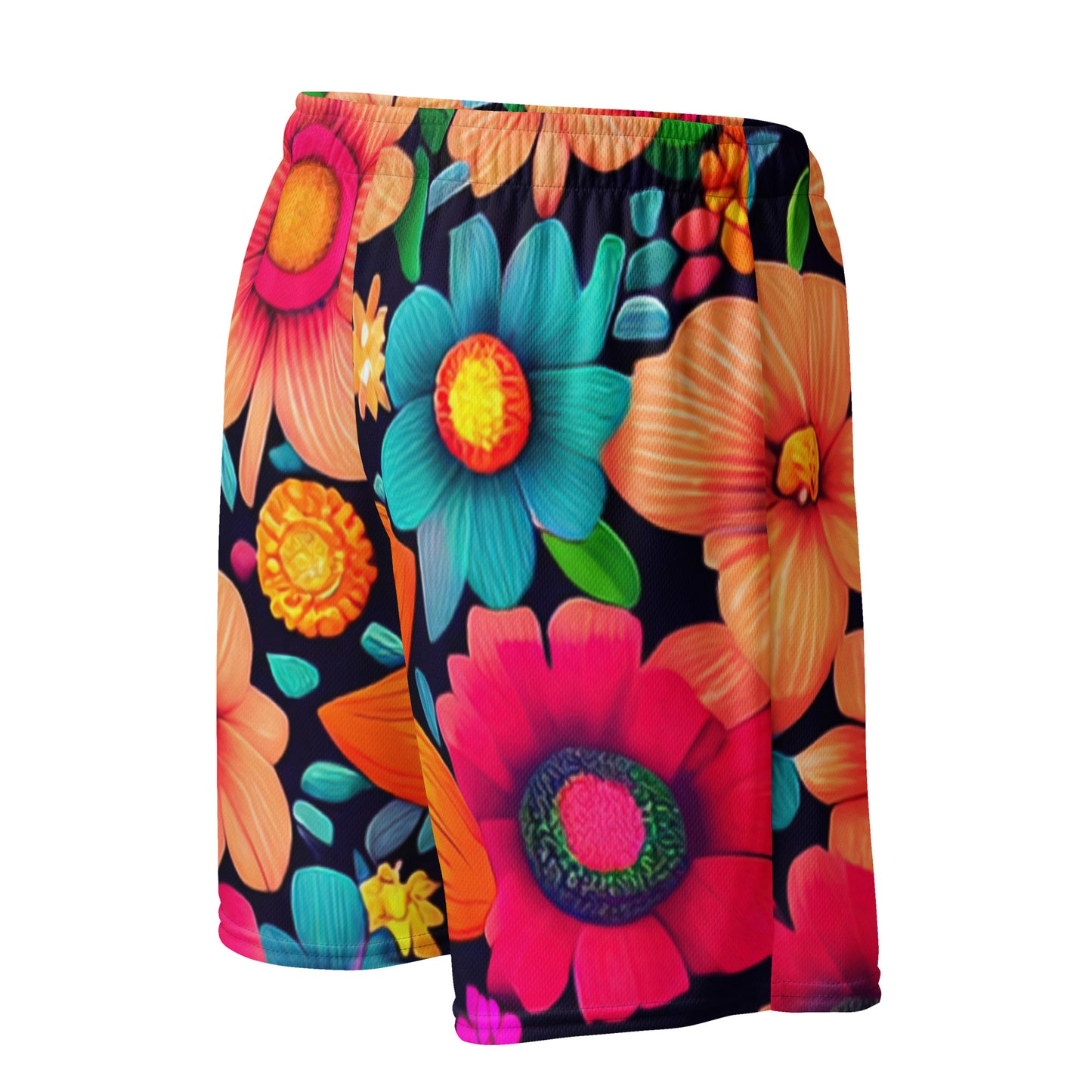 DMV 1931 Floral Unisex mesh shorts