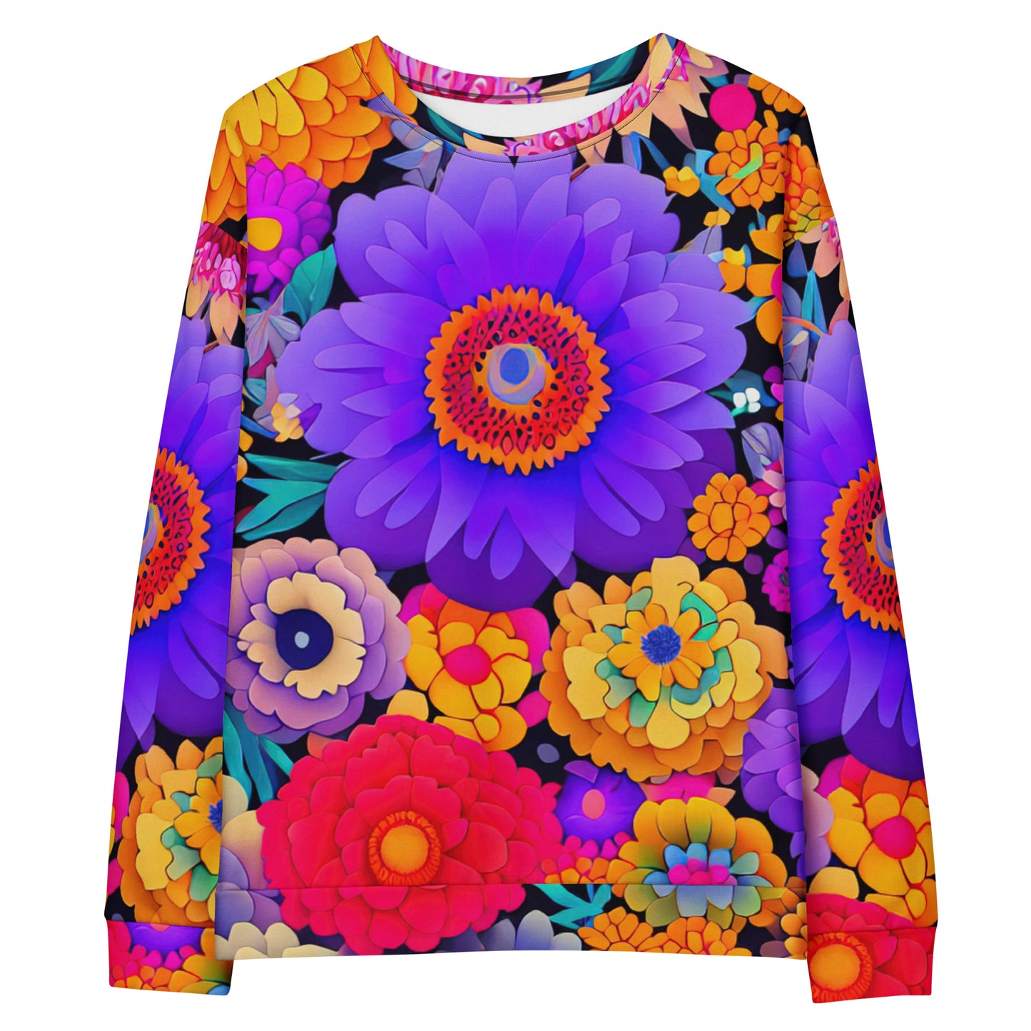 DMV 0220 Floral Unisex Sweatshirt