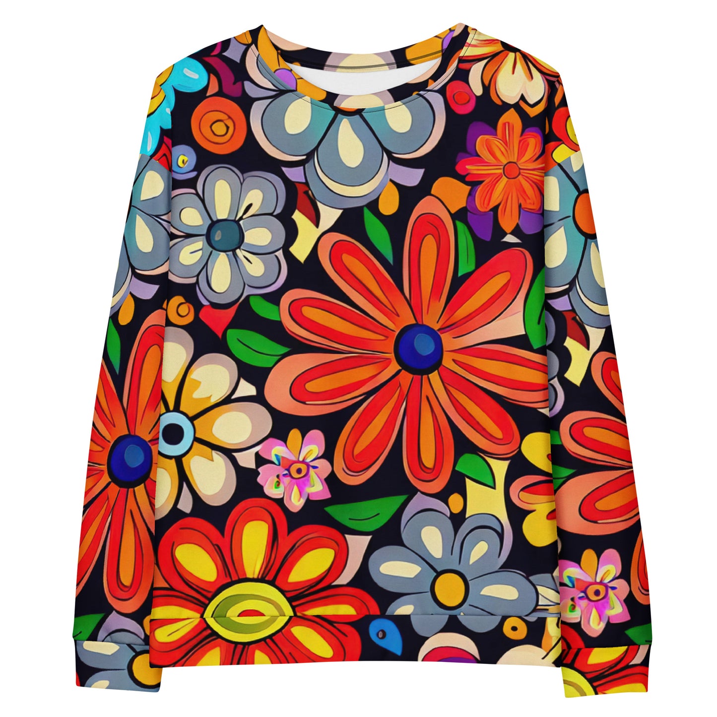 DMV 0018 Floral Unisex Sweatshirt