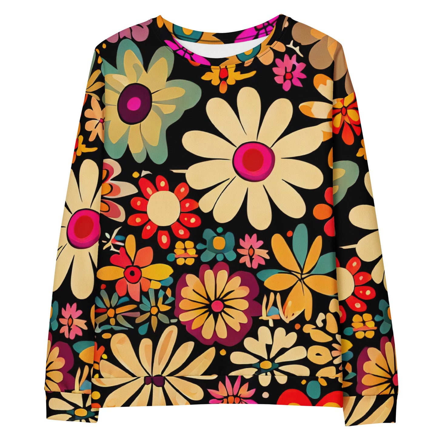 DMV 0101 Floral Unisex Sweatshirt