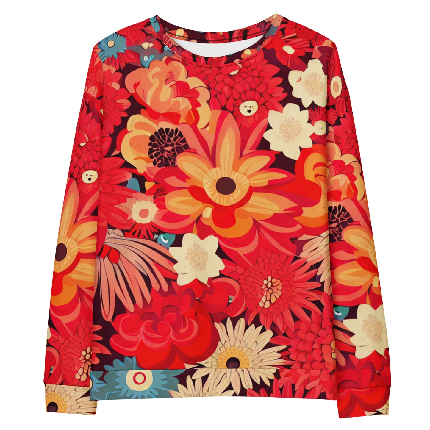 DMV 0105 Floral Unisex Sweatshirt