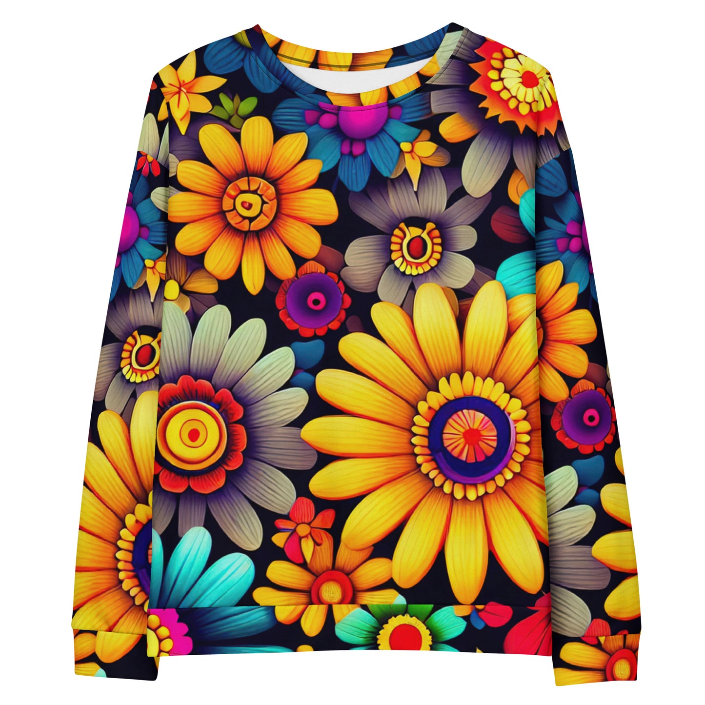 DMV 0158 Floral Unisex Sweatshirt