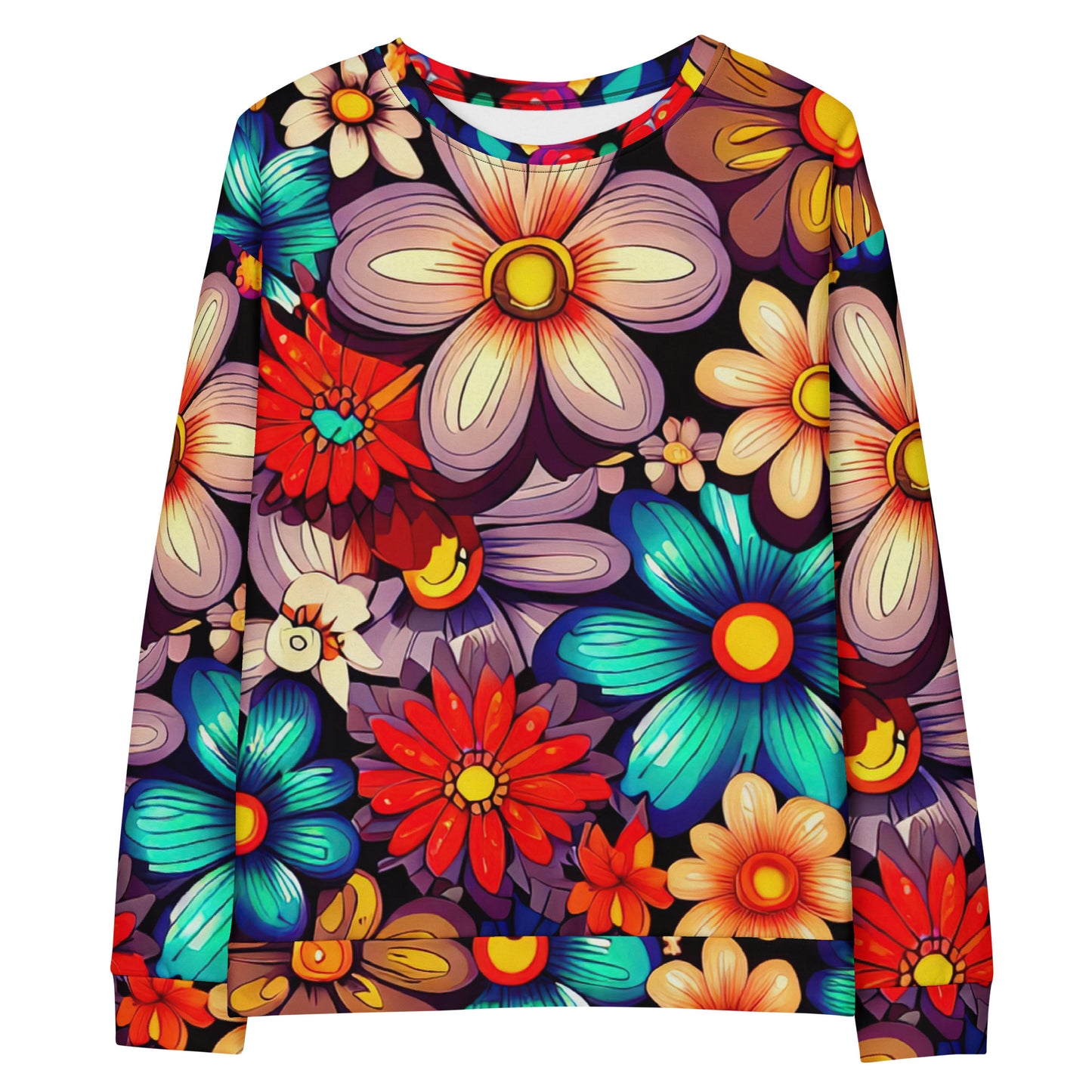 DMV 0197 Floral Unisex Sweatshirt