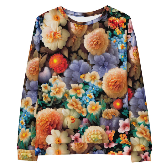 DMV 0302 Floral Unisex Sweatshirt