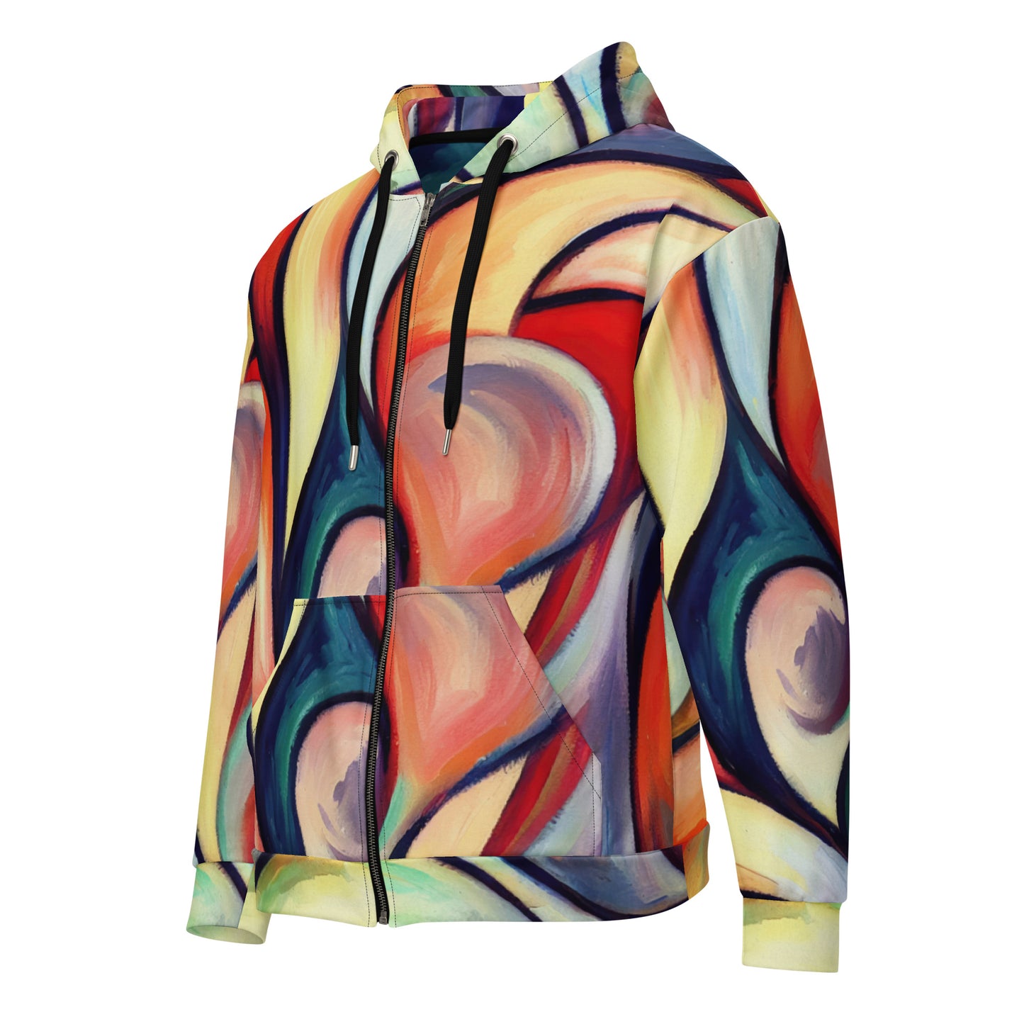 DMV 0277 Abstract Art Unisex zip hoodie