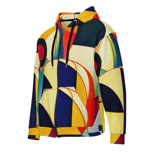 DMV 0024 Abstract Art Unisex zip hoodie