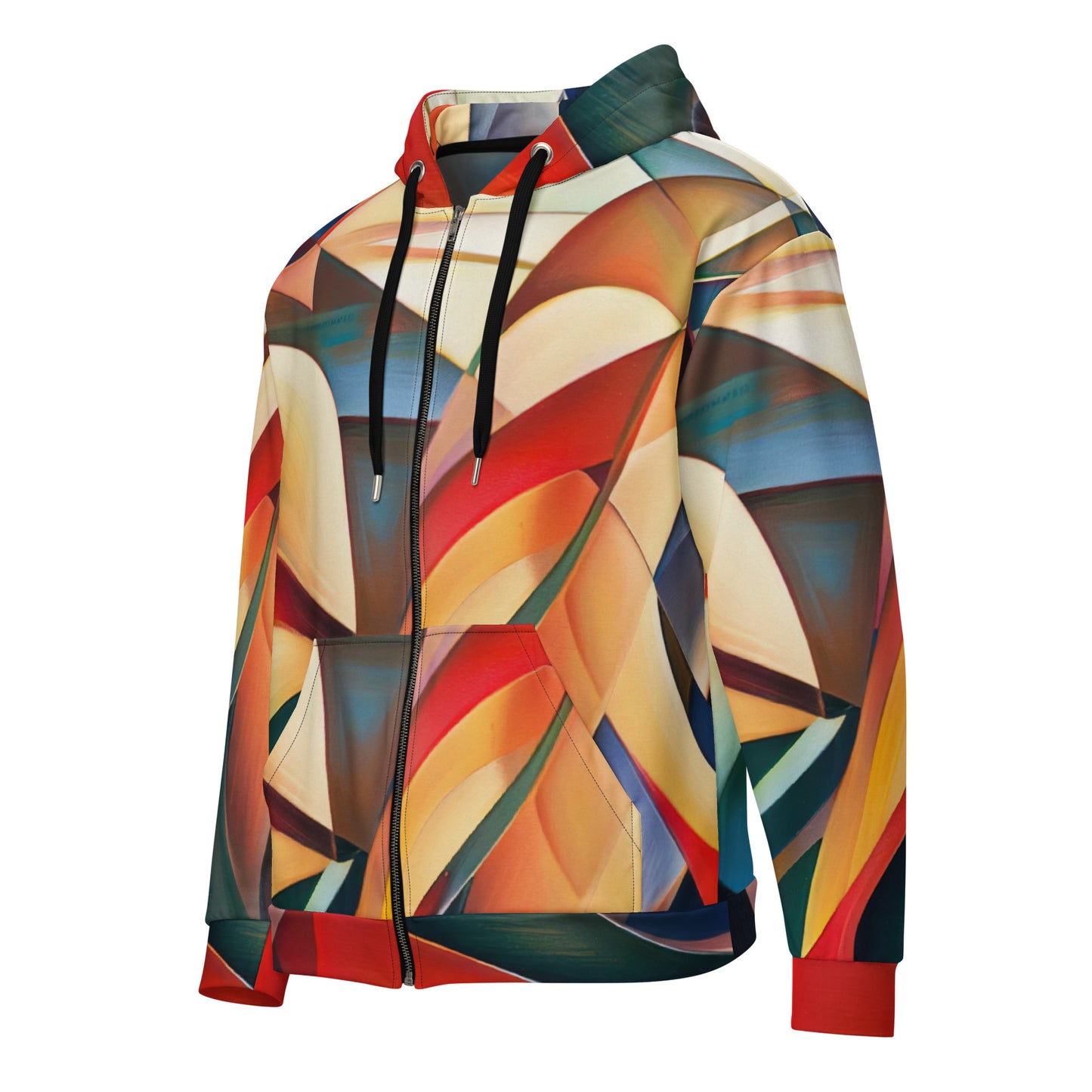 DMV 0015 Abstract Art Unisex zip hoodie