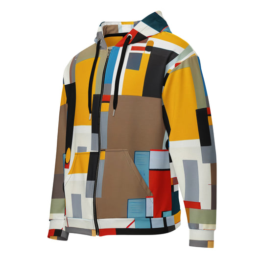 DMV 0016 Abstract Art Unisex zip hoodie