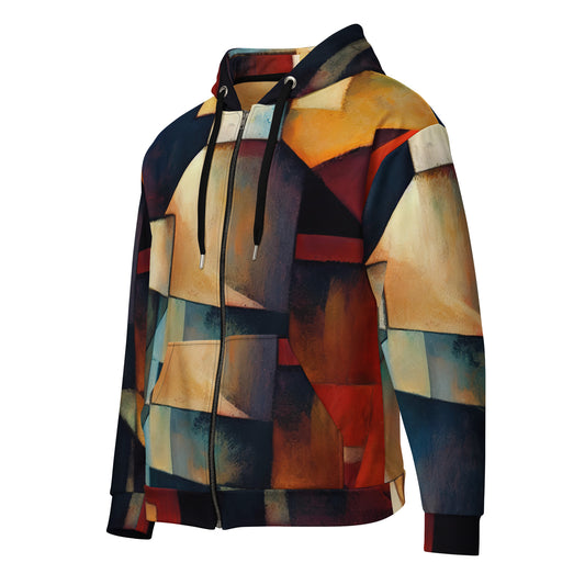 DMV 0053 Abstract Art Unisex zip hoodie