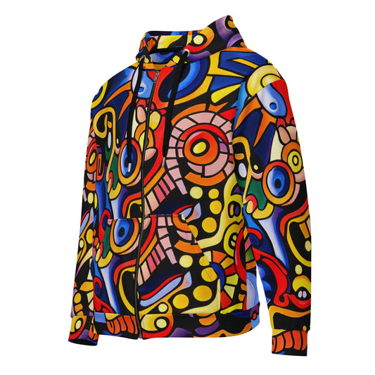 DMV 0051 Psy Art Unisex zip hoodie