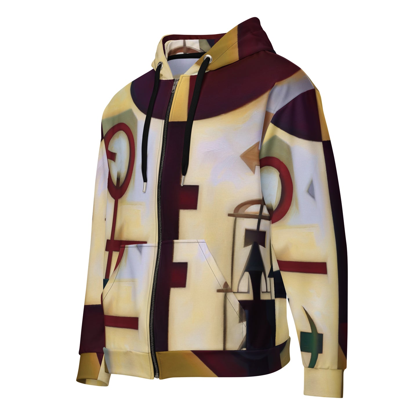 DMV 0083 Abstract Art Unisex zip hoodie