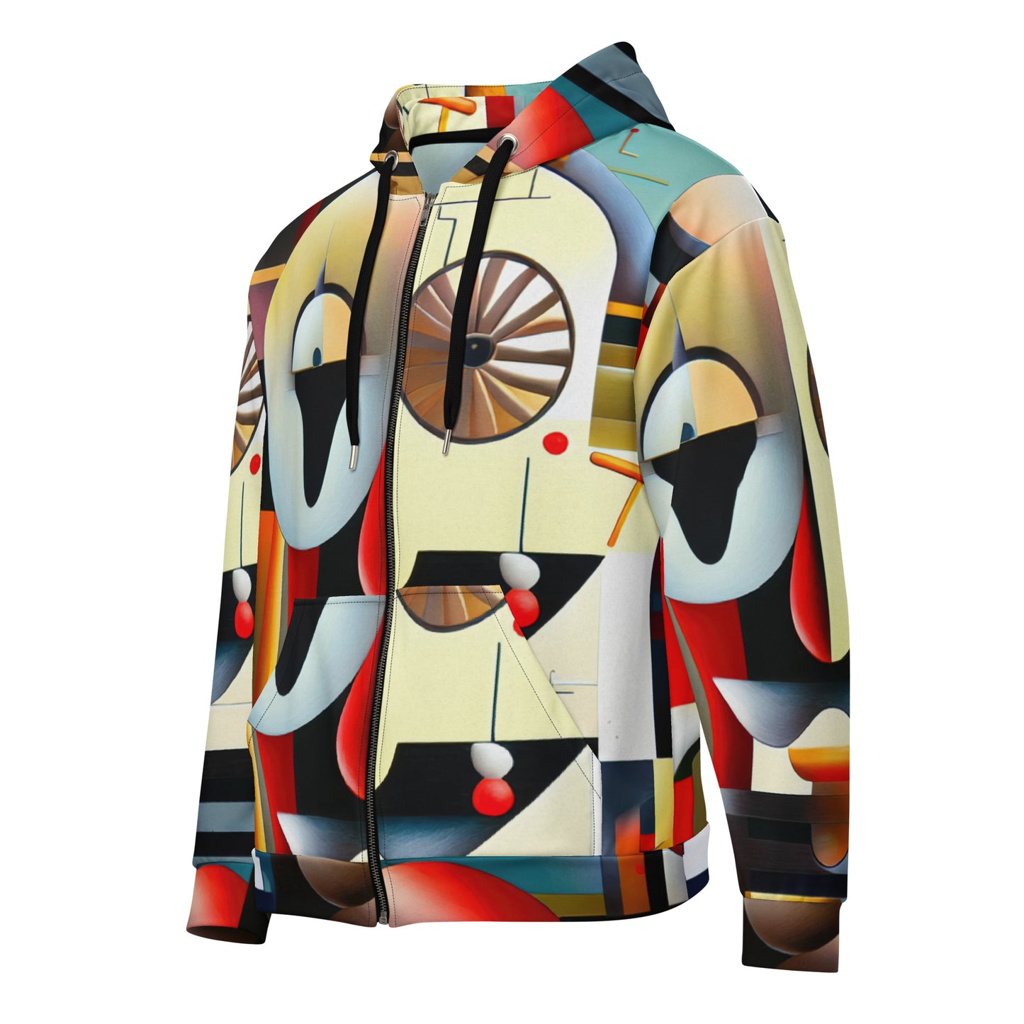 DMV 0022 Retro Art Unisex zip hoodie