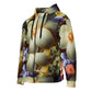 DMV 0125 Floral Unisex zip hoodie