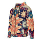 DMV 0253 Floral Unisex zip hoodie