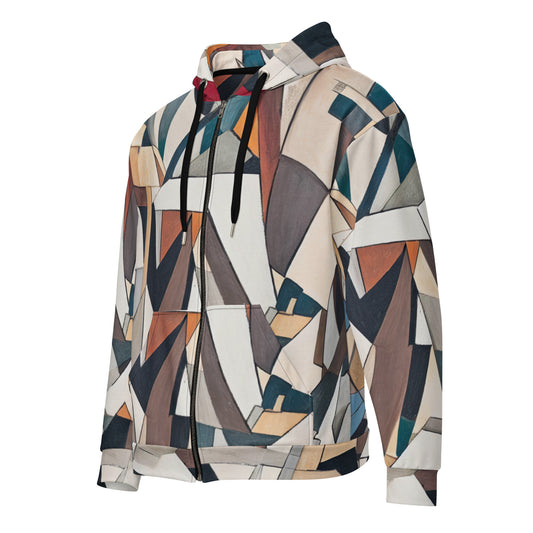 DMV 0264 Abstract Art Unisex zip hoodie