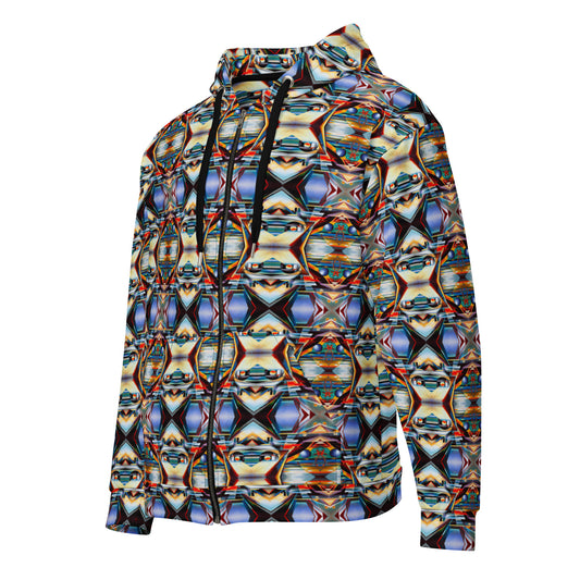DMV 0221 Conceptual Artsy Unisex zip hoodie