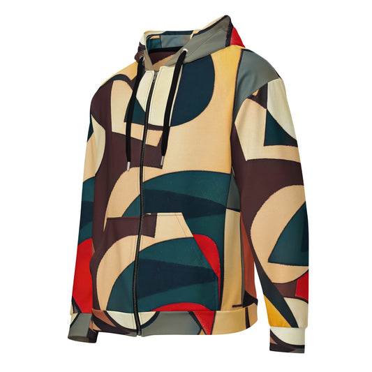 DMV 0296 Abstract Art Unisex zip hoodie