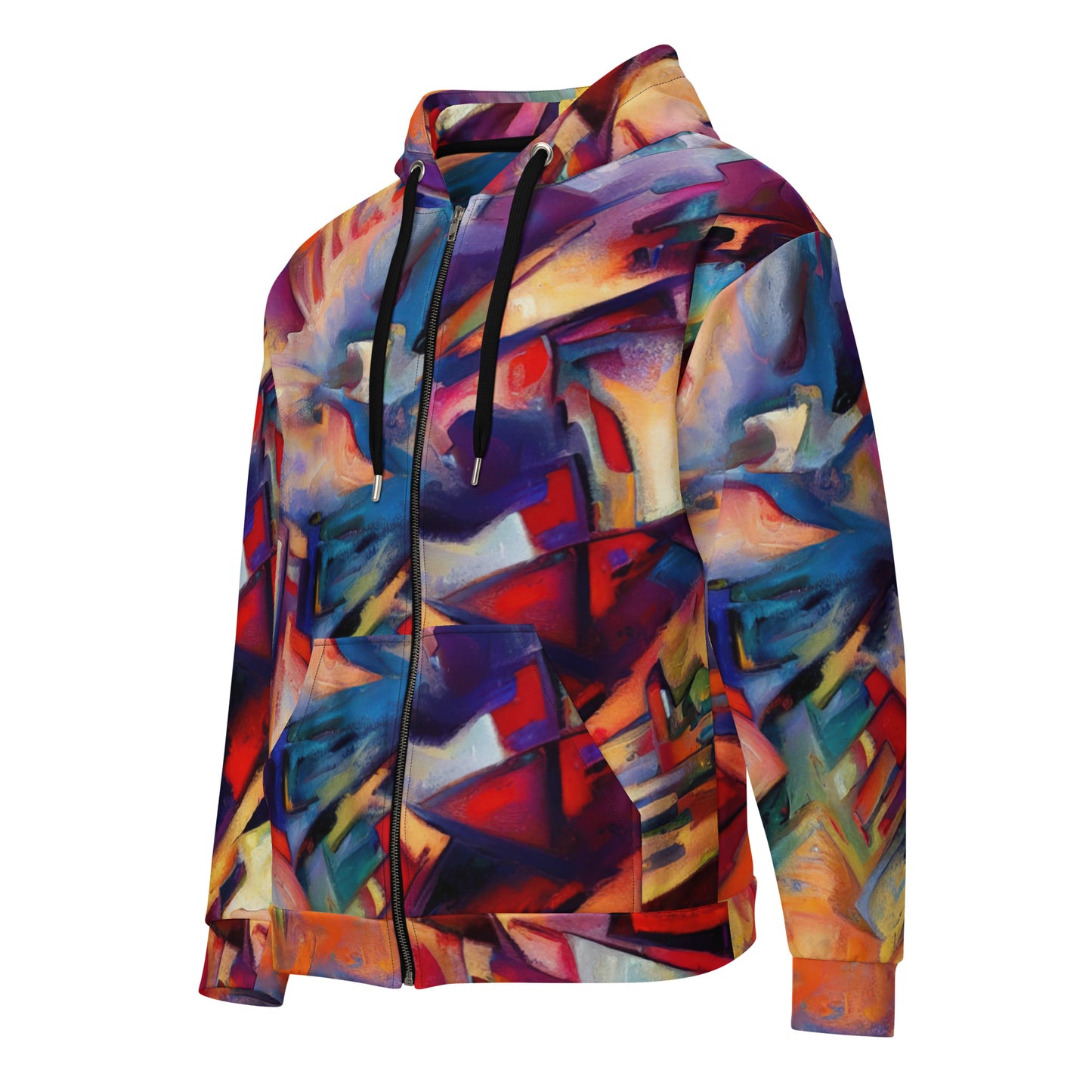 DMV 0308 Abstract Art Unisex zip hoodie