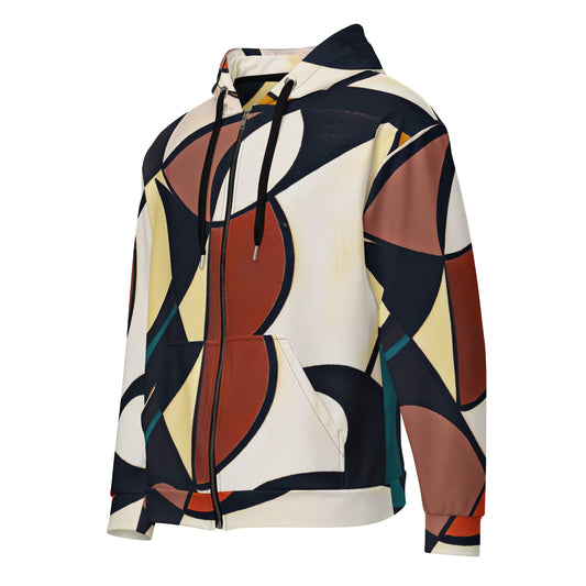 DMV 0179 Abstract Art Unisex zip hoodie