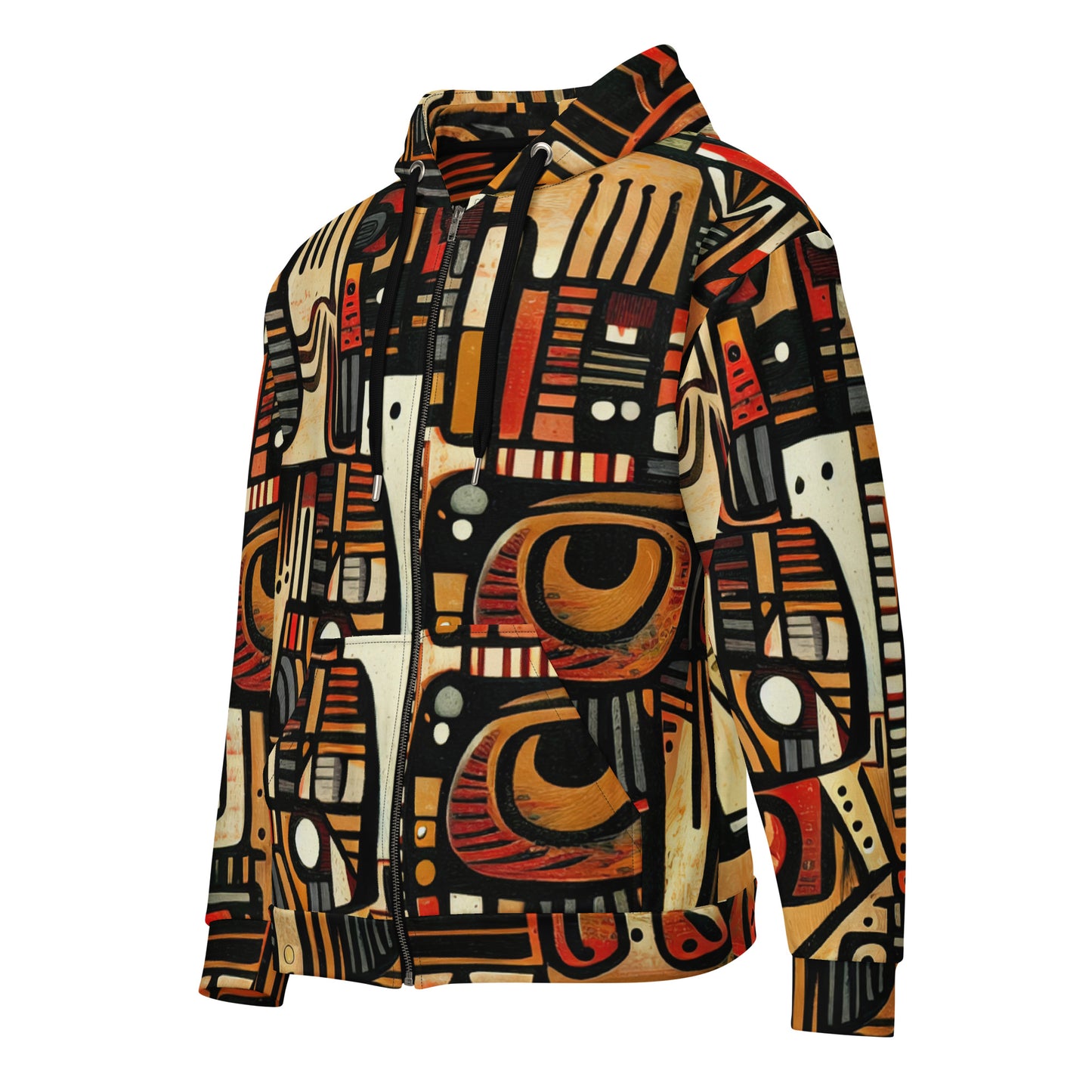 DMV 0505 Retro Art Unisex zip hoodie