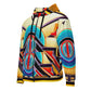 DMV 0572 Retro Art Unisex zip hoodie