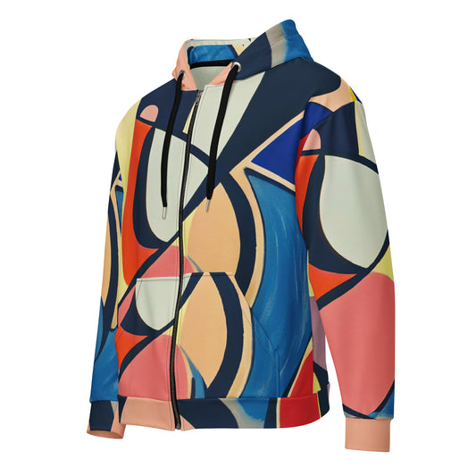 DMV 0851 Abstract Art Unisex zip hoodie