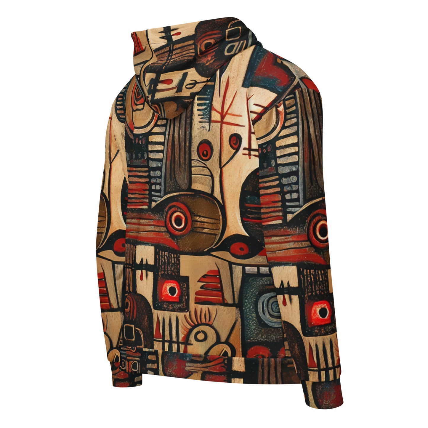 DMV 0256 Retro Art Unisex zip hoodie