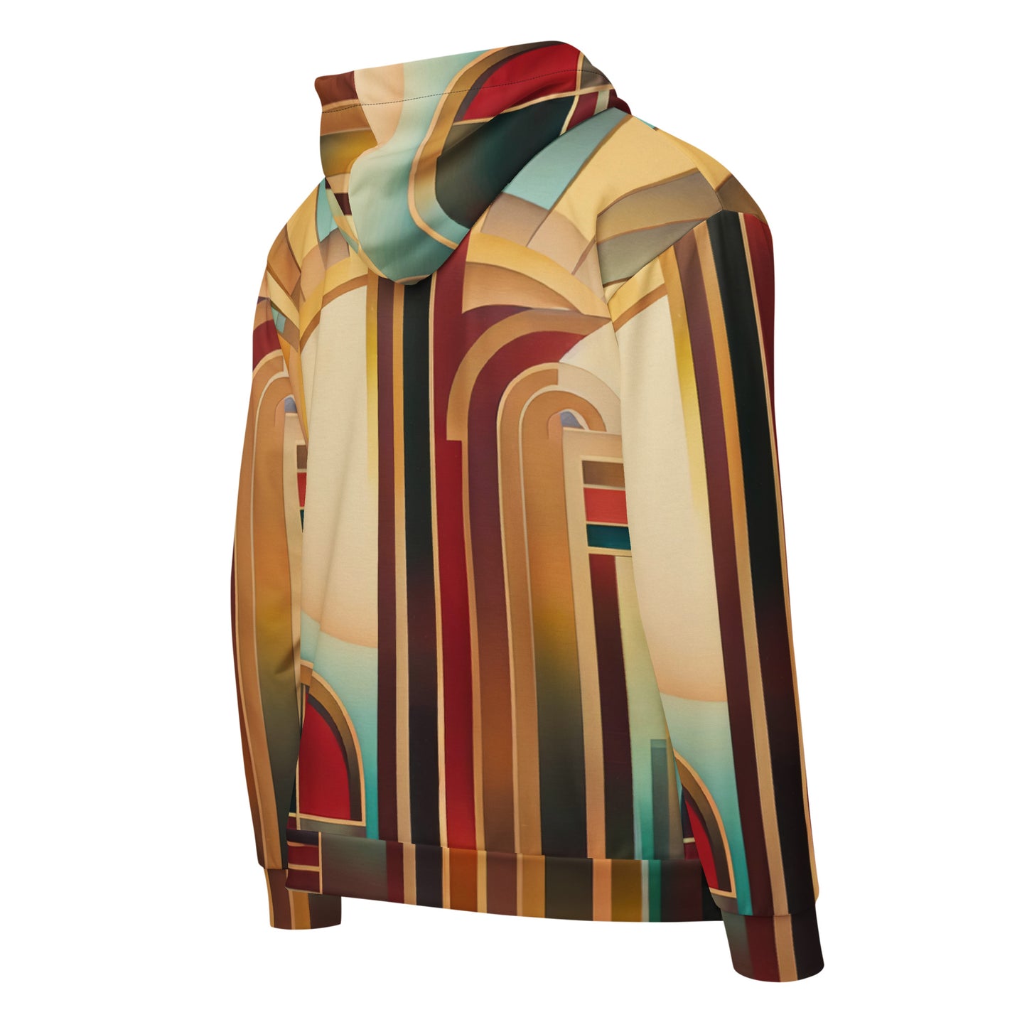 DMV 0165 Retro Art Unisex zip hoodie