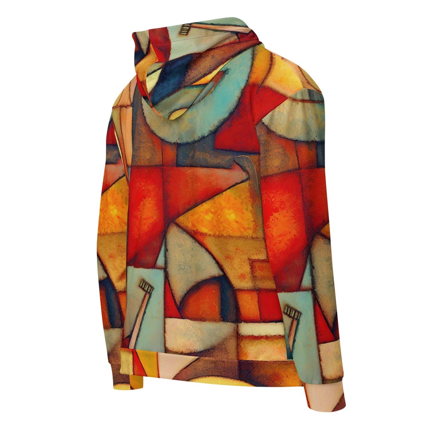 DMV 0298 Retro Art Unisex zip hoodie