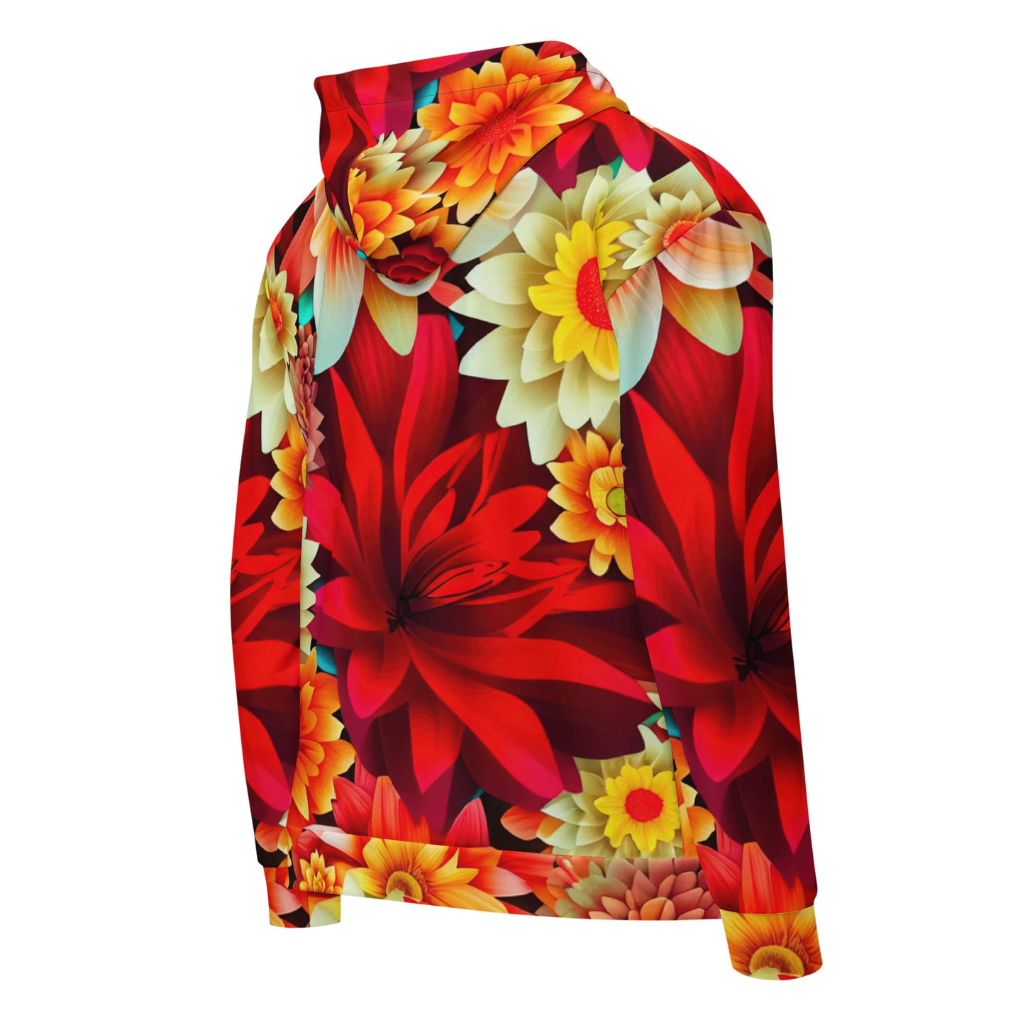 DMV 0419 Floral Unisex zip hoodie