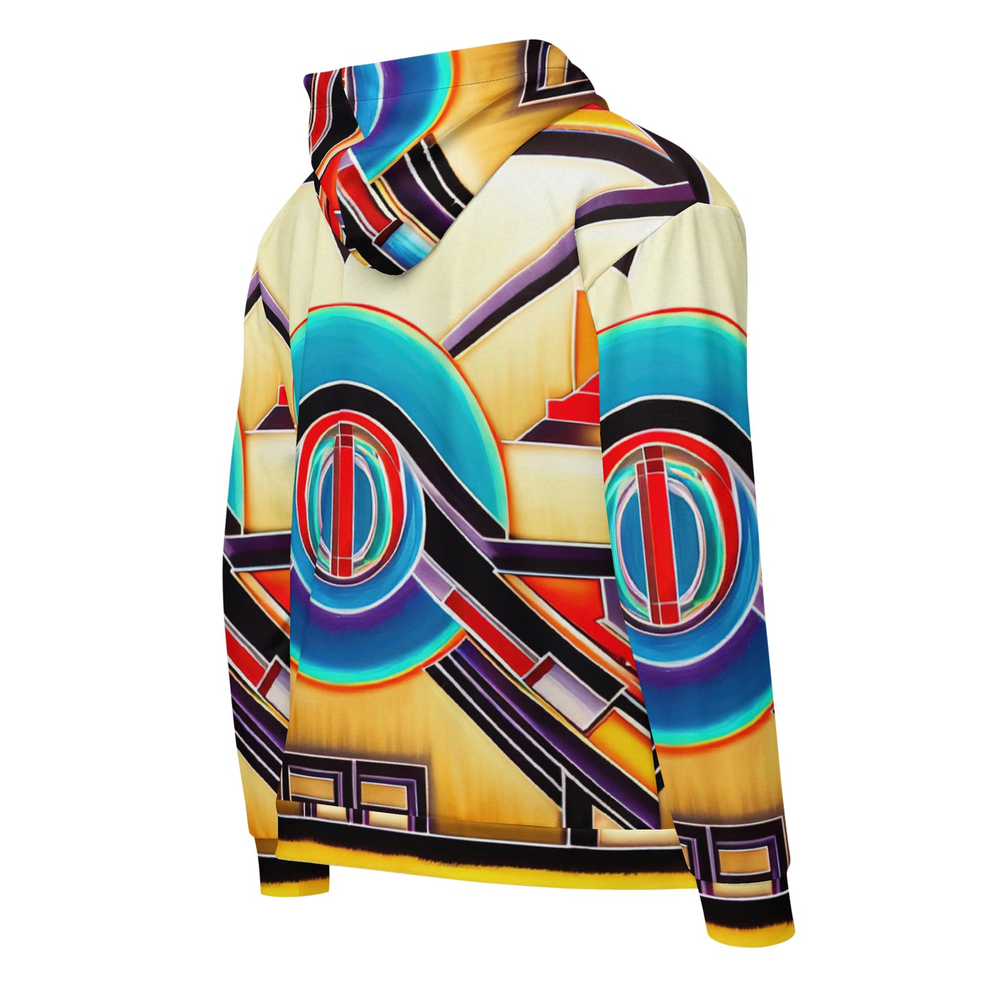 DMV 0572 Retro Art Unisex zip hoodie