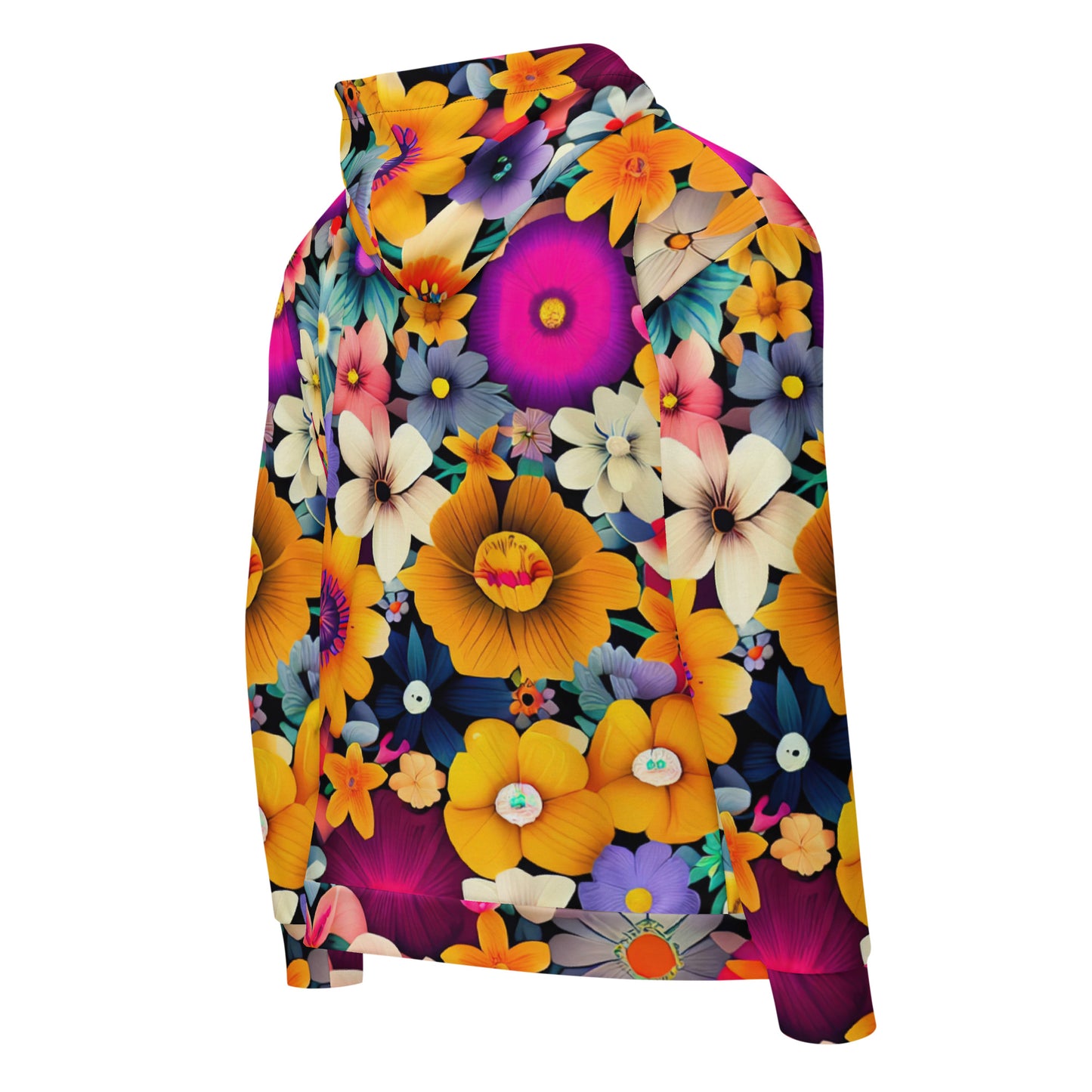 DMV 1749 Floral Unisex zip hoodie